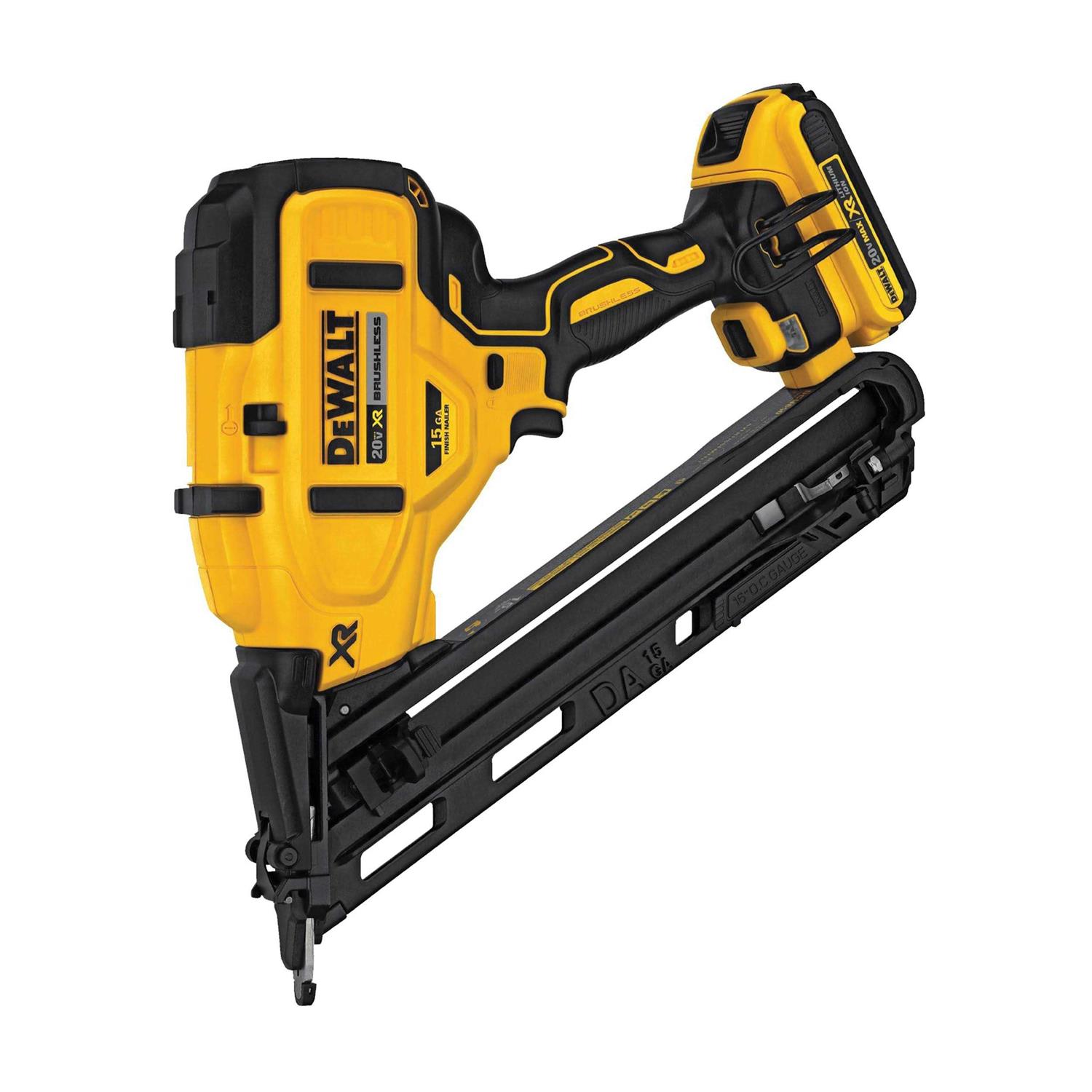 Dewalt DCN650D1 20V MAX XR 15-Gauge Cordless Angled Finish Nailer Kit - Shop Hardware Tools Online Store