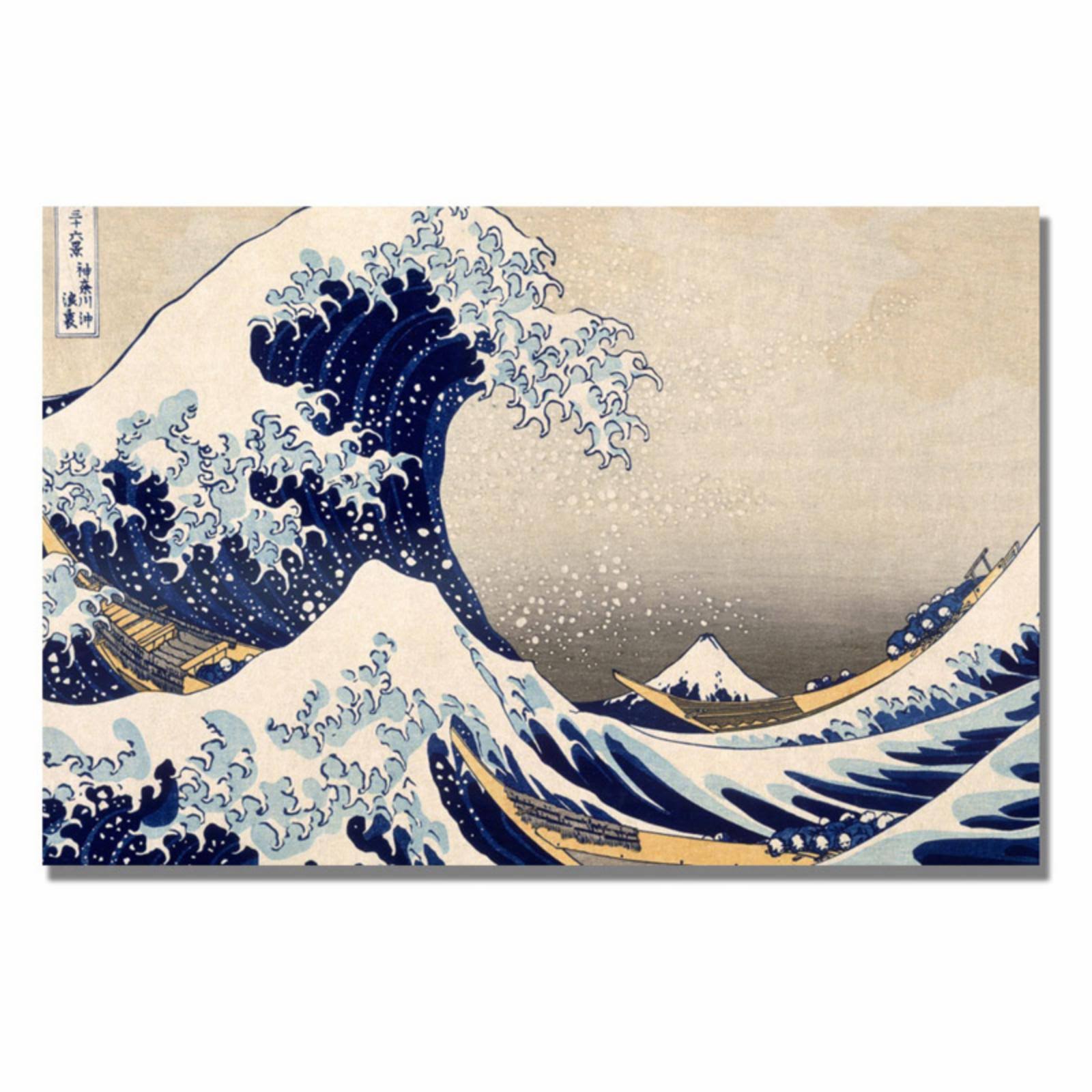 The Great Wave III Canvas Art by Kanagawa Katsushika Hokusai