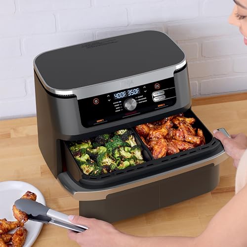 Ninja AD350CO Foodi 6-in-1 XL 2-Basket Air Fryer Renew