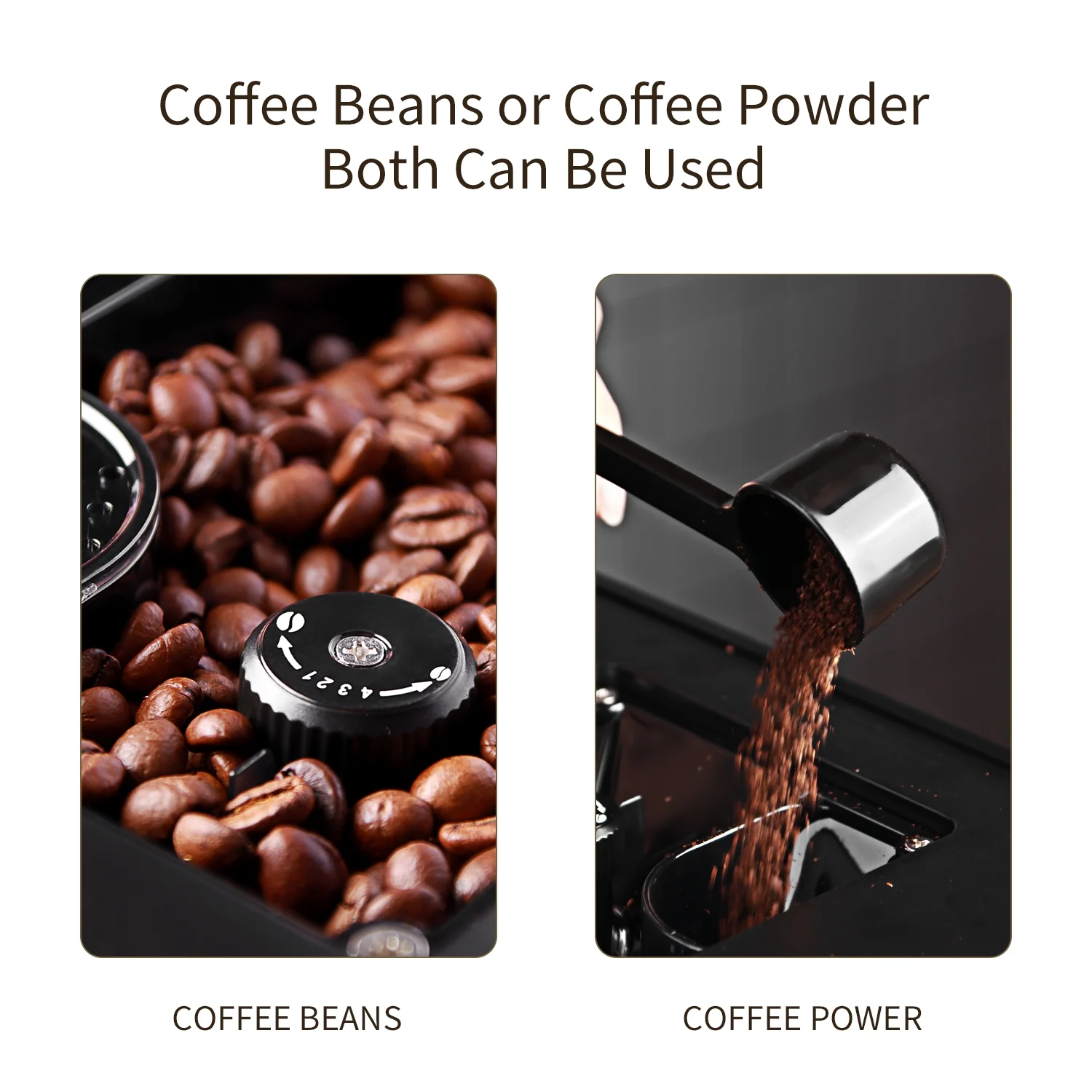 Hipresso Programmable Super-automatic Espresso Coffee Machine with Large 7 inches HD TFT Display
