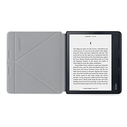 Kobo Sage | eReader | 8” HD Glare Free Touchscreen | Waterproof | Adjustable Brightness and Color Temperature | Blue Light Reduction | Bluetooth | WiFi | 32GB of Storage | Carta E Ink Technology