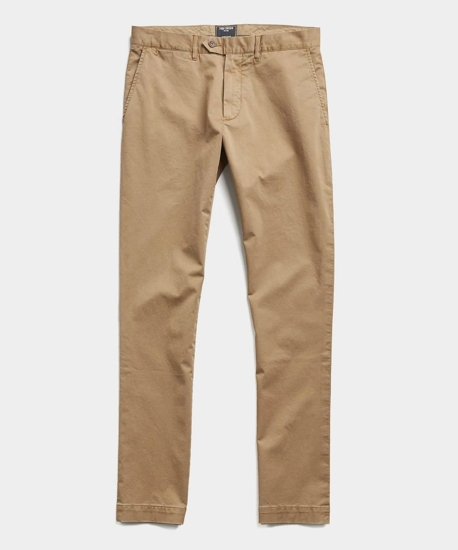 Todd Snyder Straight Fit Tab Front Stretch Chino - Natural