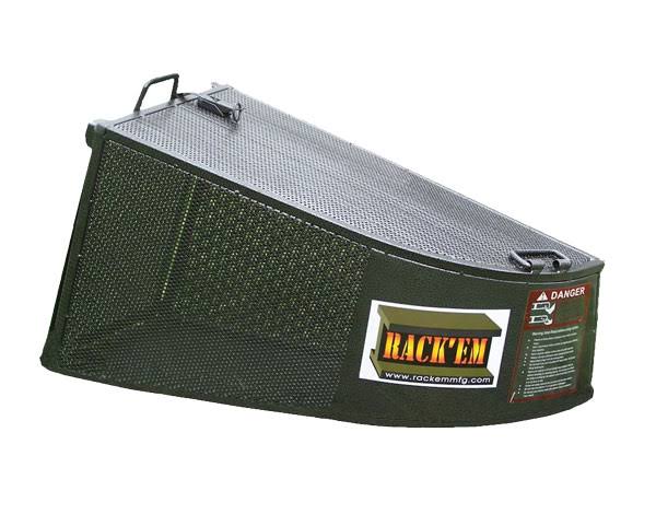 Rack'em RC-R-3 Hammered Steel Grass Catcher, 3.3cu.ft