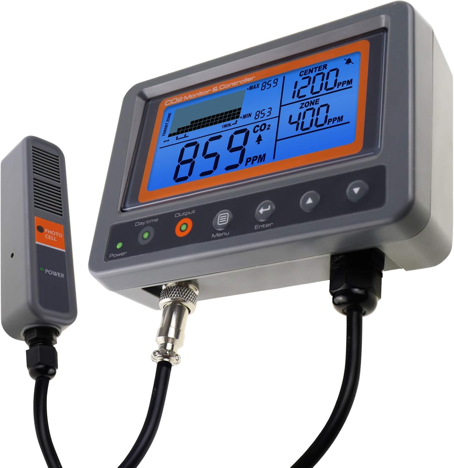 Carbon Dioxide CO2 Detector CO2 Monitor CO2 Meter Tester Sensor Temperature Humidity Indoor 9999ppm NDIR Air Quality IAQ Handheld Portable Digital Wet Bulb