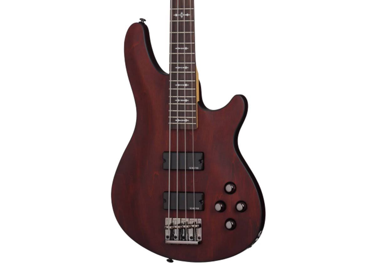 Schecter Omen-4 Electric Bass Guitar Walnut Satin