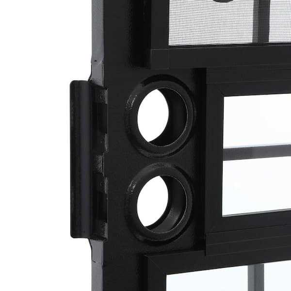Titan 80 in. Estate Recessed Mount All Season Security Door with Insect Screen and Glass Inserts - Shop Hardware Tools Online Store