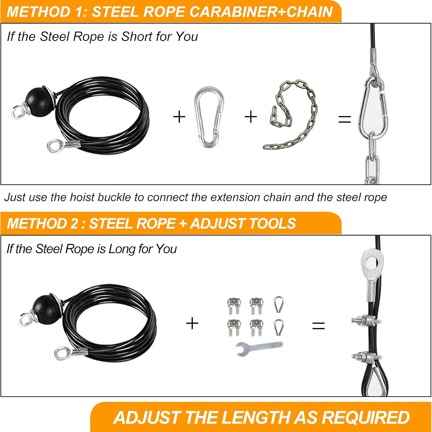 Weight Cable Pulley System Gym Upgraded Cable Pulley Attachments for Gym LAT Pull Down, Biceps Curl, Arm Workouts, Triceps Exercise Home Gym Equipment, Weight Pulley System Home Gym Add On Equipment Pack of 2