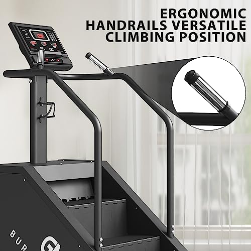 Stepper Machine, GMWD Stair Stepper with LED Screen, Commercial Grade Stair Climber Exercise Machine for Home with 15 Resistance Levels, 441LBS, 24-164 Steps/Minute, SS02