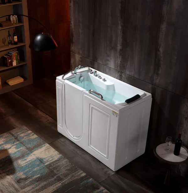 Empava 53 Walk-in Whirlpool Bathtub with Left Side Door, EMPV-53WIT02