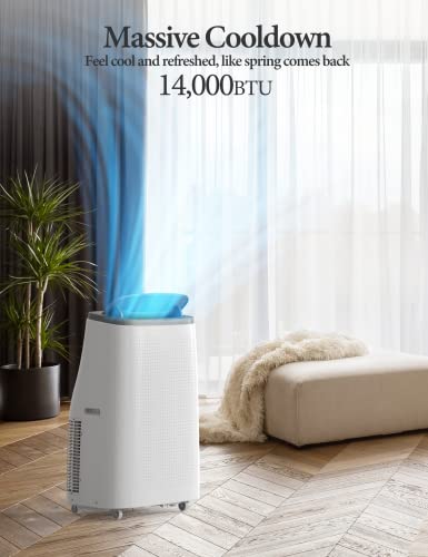 Portable Air Conditioners for Room up to 350 sq.ft Portable AC Unit with Remote Control, Cooling Fan and Dehumidifier