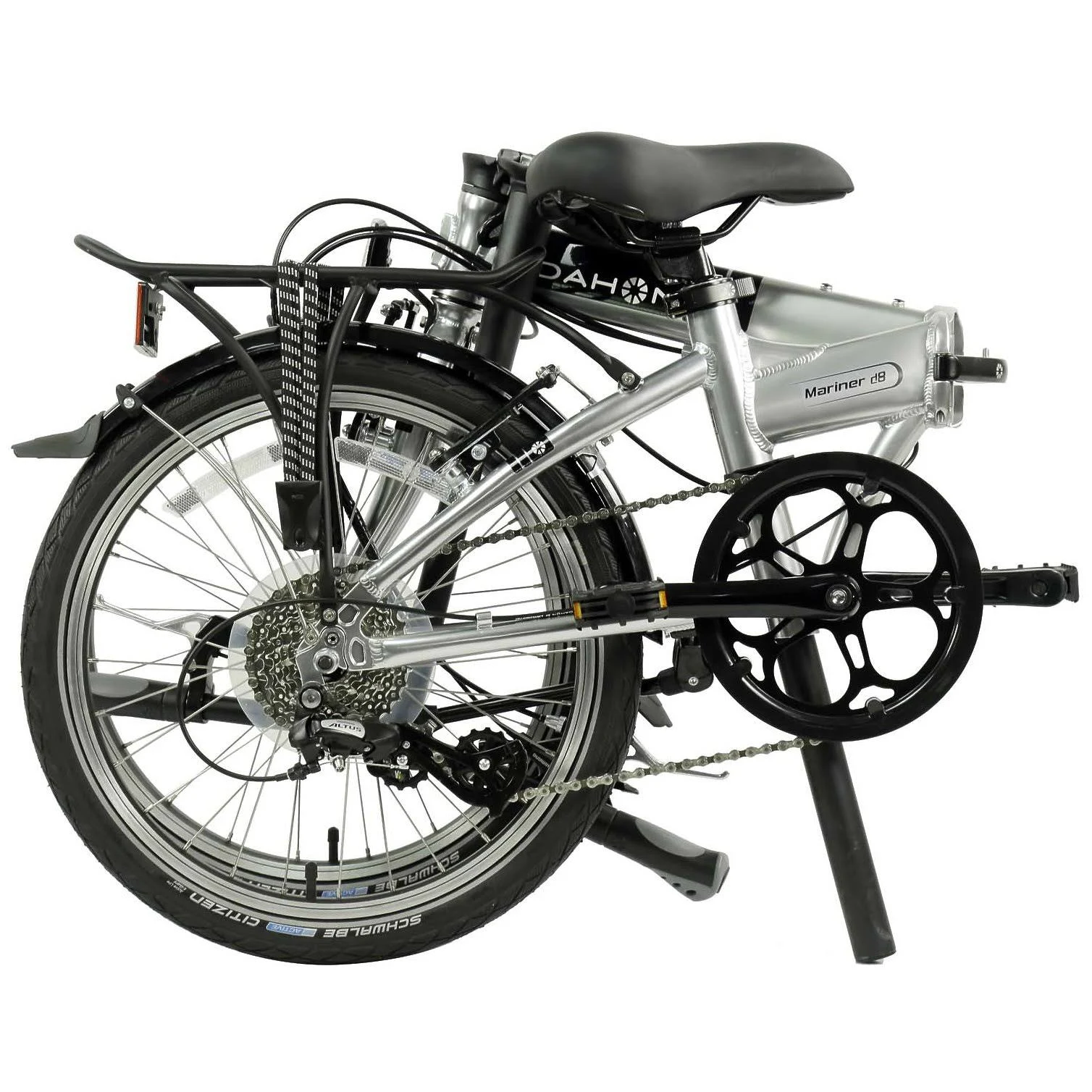 Dahon Mariner D8 2019 20x22 Brushed Silver Folding Bicycle