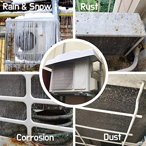 BPILOT Mini Split Air Conditioner Cover for AC Outdoor Compressor- Rain/Snow Protect PVC Replacement Cover, Condenser-Heat Pump Unit Covers for 1-2p and 3-5p