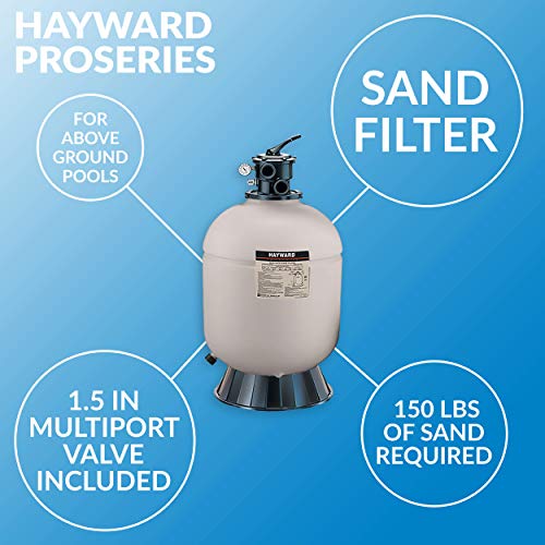Hayward S210T ProSeries Sand Filter, Inch, Top-Mount