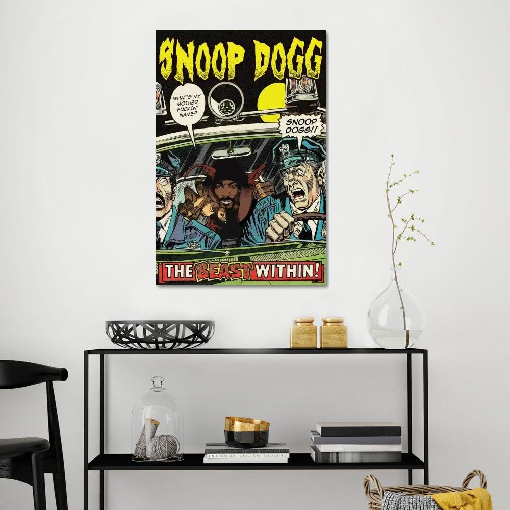 Ads Libitum Paintings on Canvas Art - Snoop Dogg Print ( Music u003E Rap u0026 Hip-Hop art)