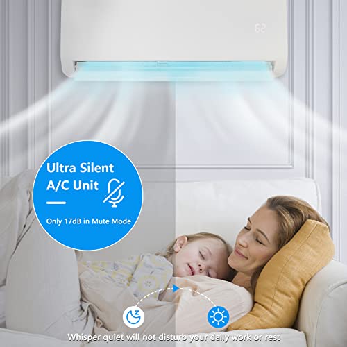 Leadzm Mini Split AC/Heating System with Inverter Function, 19 SEER Energy Saving Ductless Split-System Air Conditioner