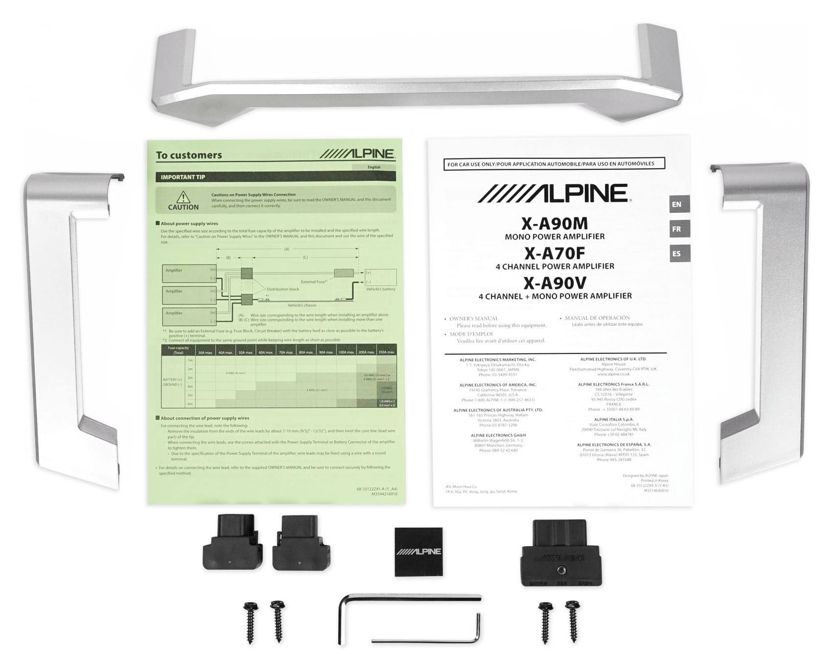 Alpine X-Series X-A70F Class D 4-Channel Car Amplifier - 1400W