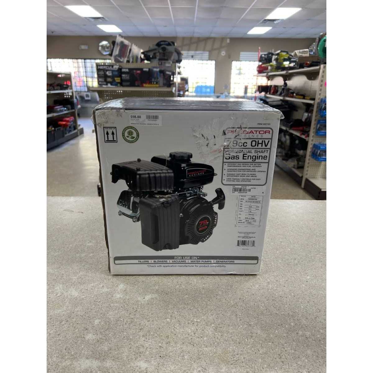 Predator 3 HP OHV Horizontal Shaft Gas Engine - Shop Hardware Tools Online Store