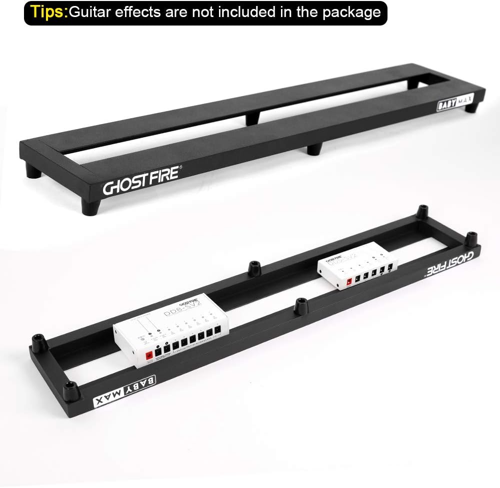 Ghost Fire Guitar Pedal Board Aluminum Alloy Effect Pedalboard with Carry CASE,V series (V-LITTLE 20+CASE)