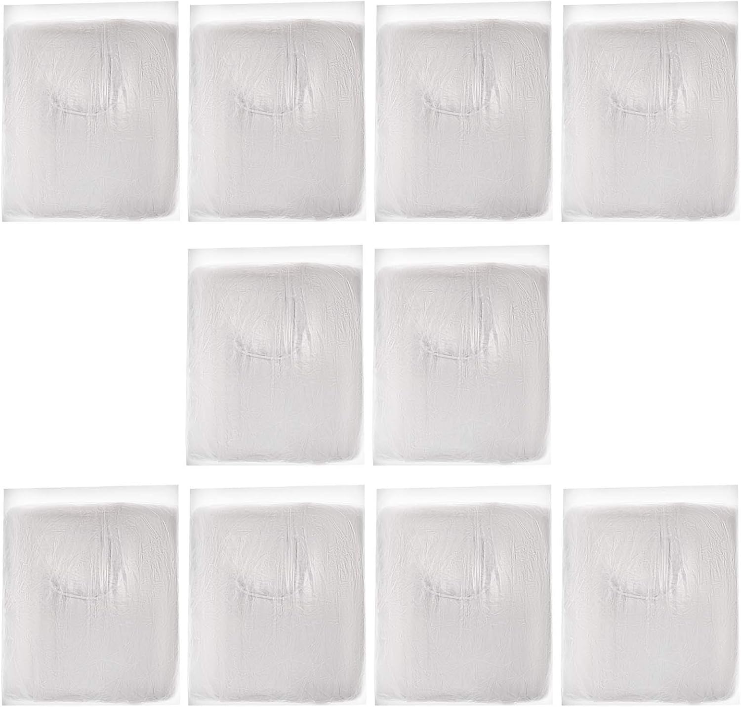 Bestauto Clear Plastic Car Cover 10pcs Disposable Car Covers, 22' x 12' Universal Plastic Car Cover, Waterproof Dust-Proof Full Cover, Outdoor Indoor Car Cover, Effective Protection, Universal Type