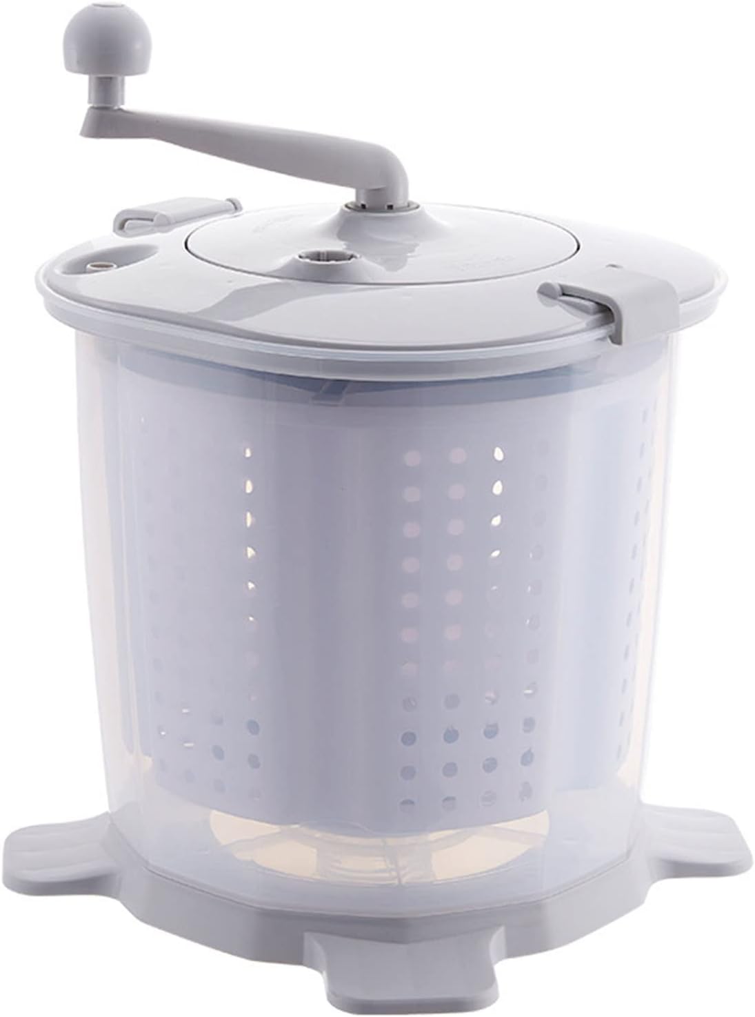 Portable Manual Non- Electric Washing Machine,2 in 1 Hand-operated Outdoor Traveling Mini Washer Compact Spin Dryer, Baby Clothes Washer,The Laundry Alternative for Camping Apartments
