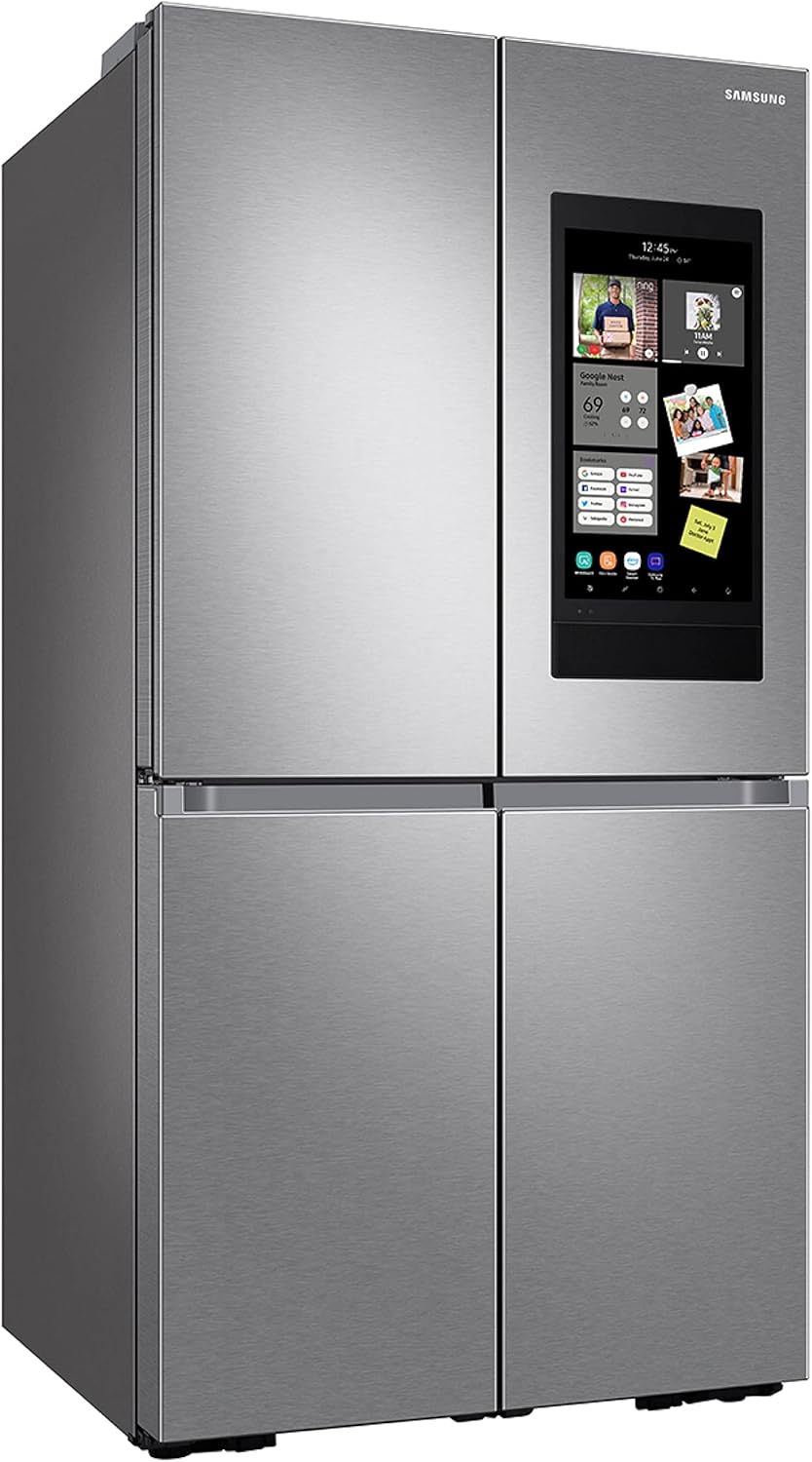 SAMSUNG 29 Cu Ft Smart 4-Door Flex Refrigerator w/ Family Hub and Alexa Built-In, Beverage Center, Dual Ice Maker, Energy Star Certified, RF29A9771SR/AA, Fingerprint Resistant Stainless Steel