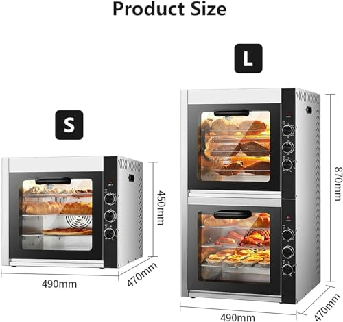 Stainless Steel Sweet Potato Oven, Pizza Baking Machine, Sweet Potato Oven, Sweet Potato Oven, 1400W/2800W, 360 ° Rotation, 0~90mine Timer Function L