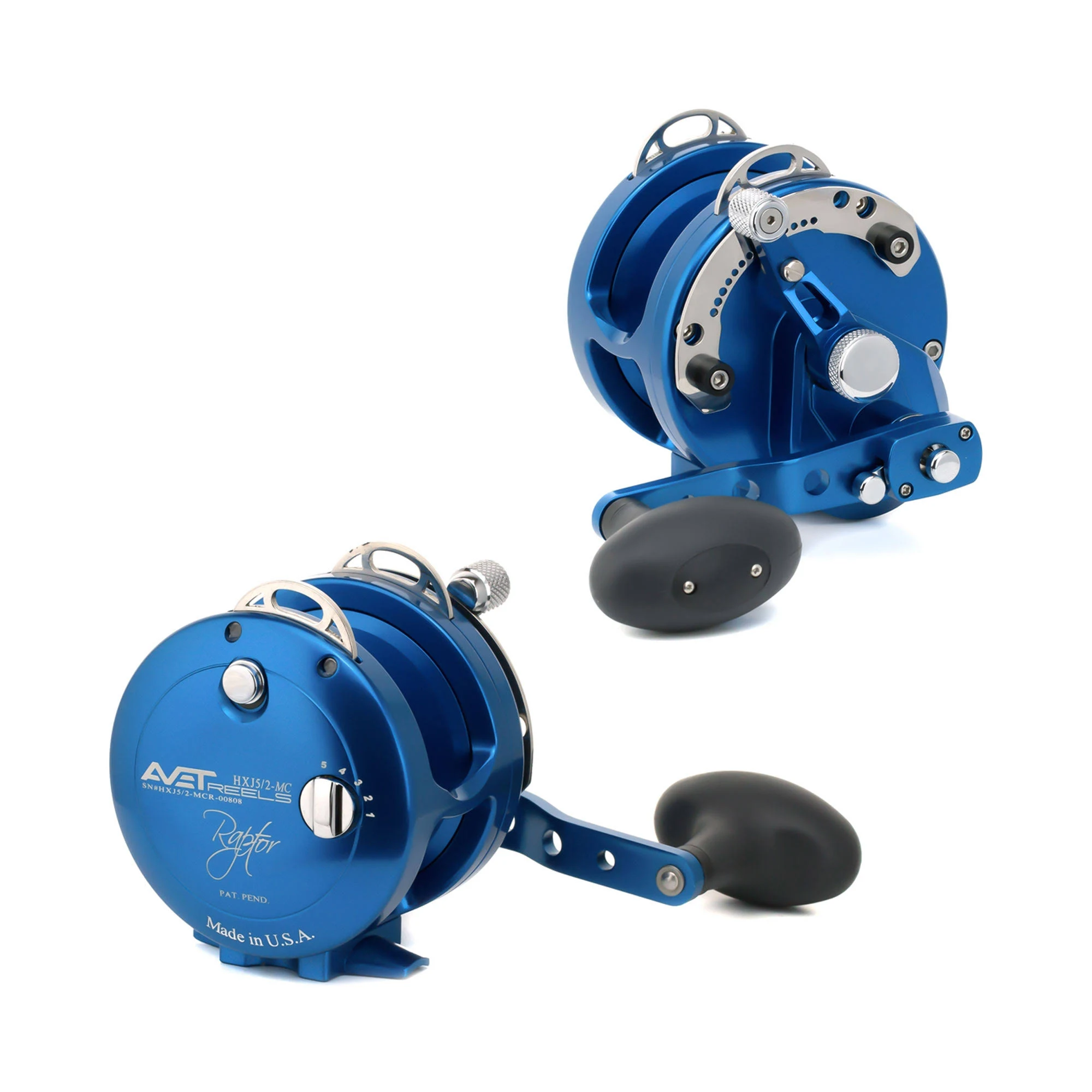 Avet HXJ 5/2 MC Raptor Two-Speed Lever Drag Casting Reel Black