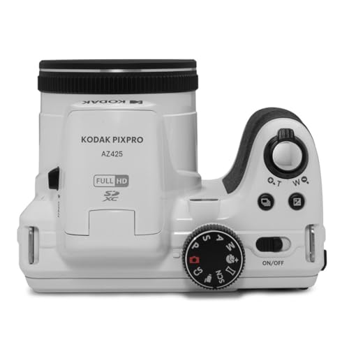 Kodak PIXPRO AZ425 Astro Zoom 20MP Full HD Digital Camera, Red, Bundle with 32GB Memory Card and Camera Bag