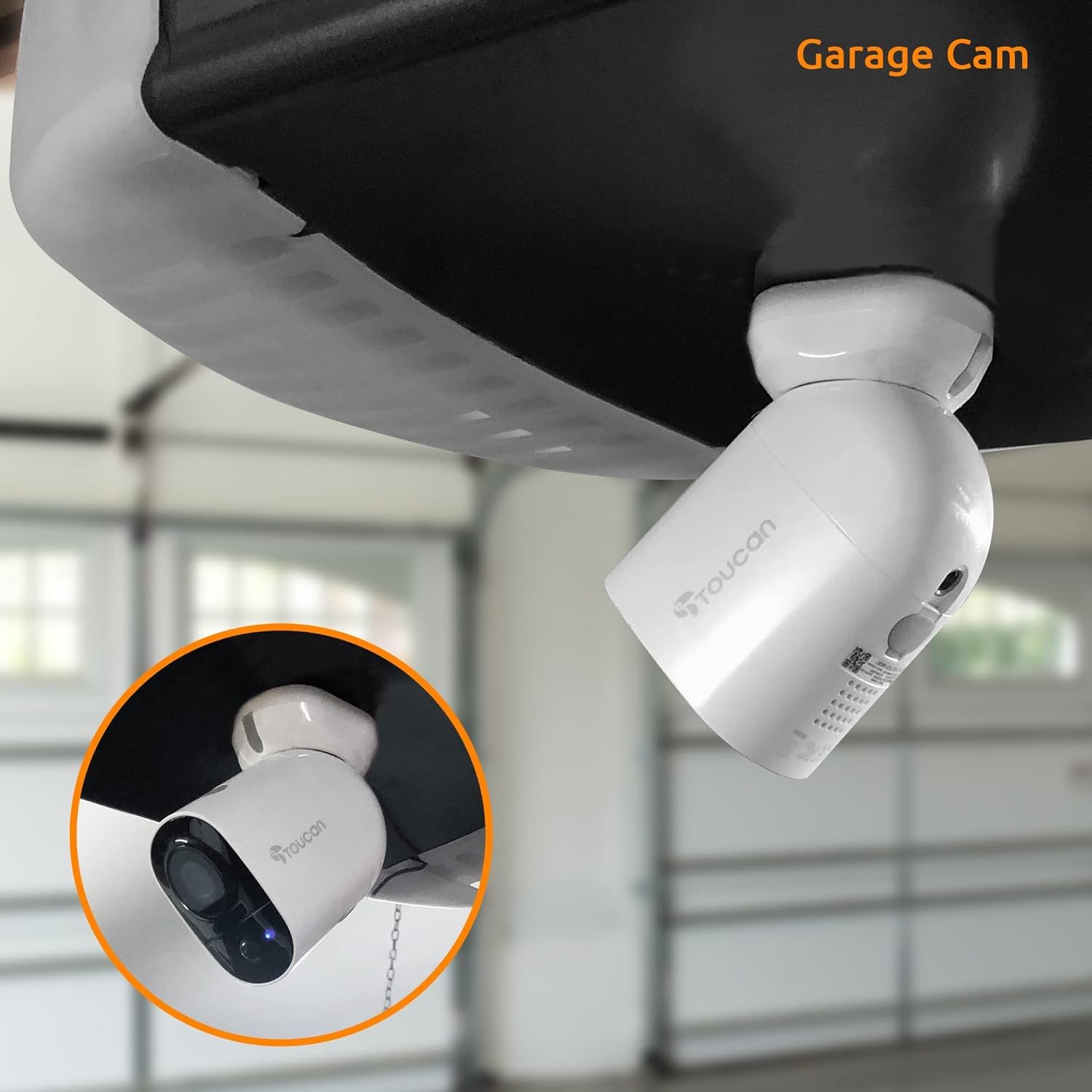TOUCAN Wireless Indoor/Outdoor Battery Powered Security Camera, Weatherproof, Night Vision, AI Motion Detection, 2-Way Audio, Works with Alexa & Google Home, 1080P, No Subscription Required, 3 Pack