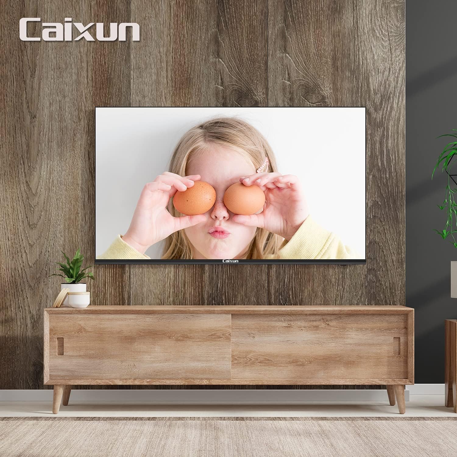 Caixun EC50S1A, 50 inch 4K UHD HDR LED Smart Android TV with Google Assistant (Voice Control), Screen Share, HDMI, USB, Wi-Fi, Bluetooth(2021 Model)