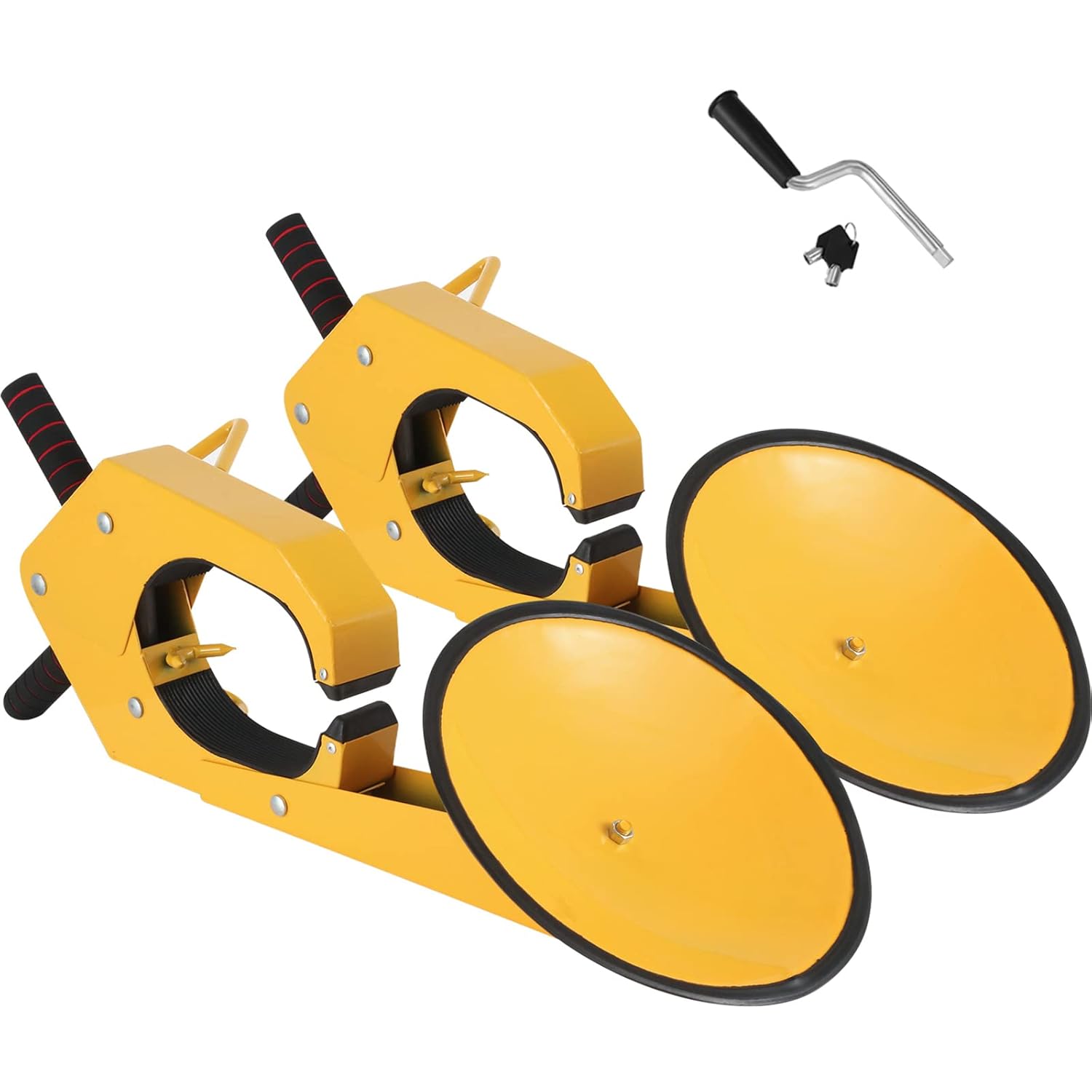 Mophorn 2pcs Wheel Lock Clamp Boot Tire Claw Heavy-Duty Anti Theft Parking Boot Car Tire Claw Parking Boot Lock (2 pc)