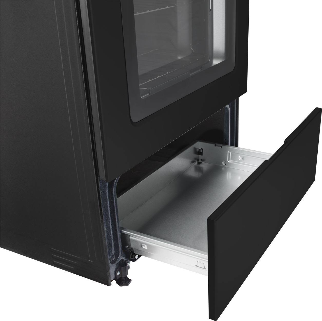 Amana 30-Inch 4.8 Cu. ft. Single Oven Free-Standing Electric Range& with Storage Drawer& Black