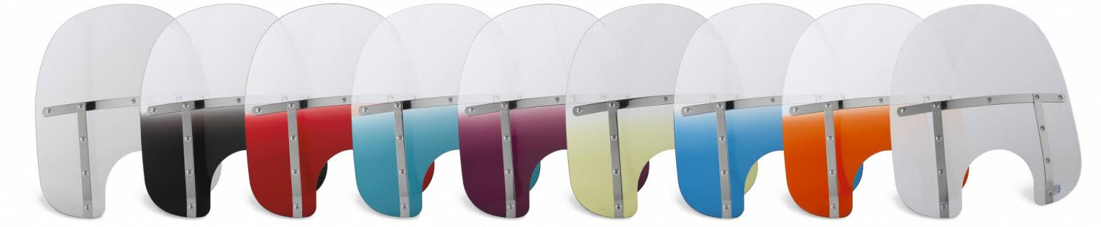 Memphis Shades MEM6912 19in. Memphis Fats Windshield (11in. Cutout) - Gradient Ruby