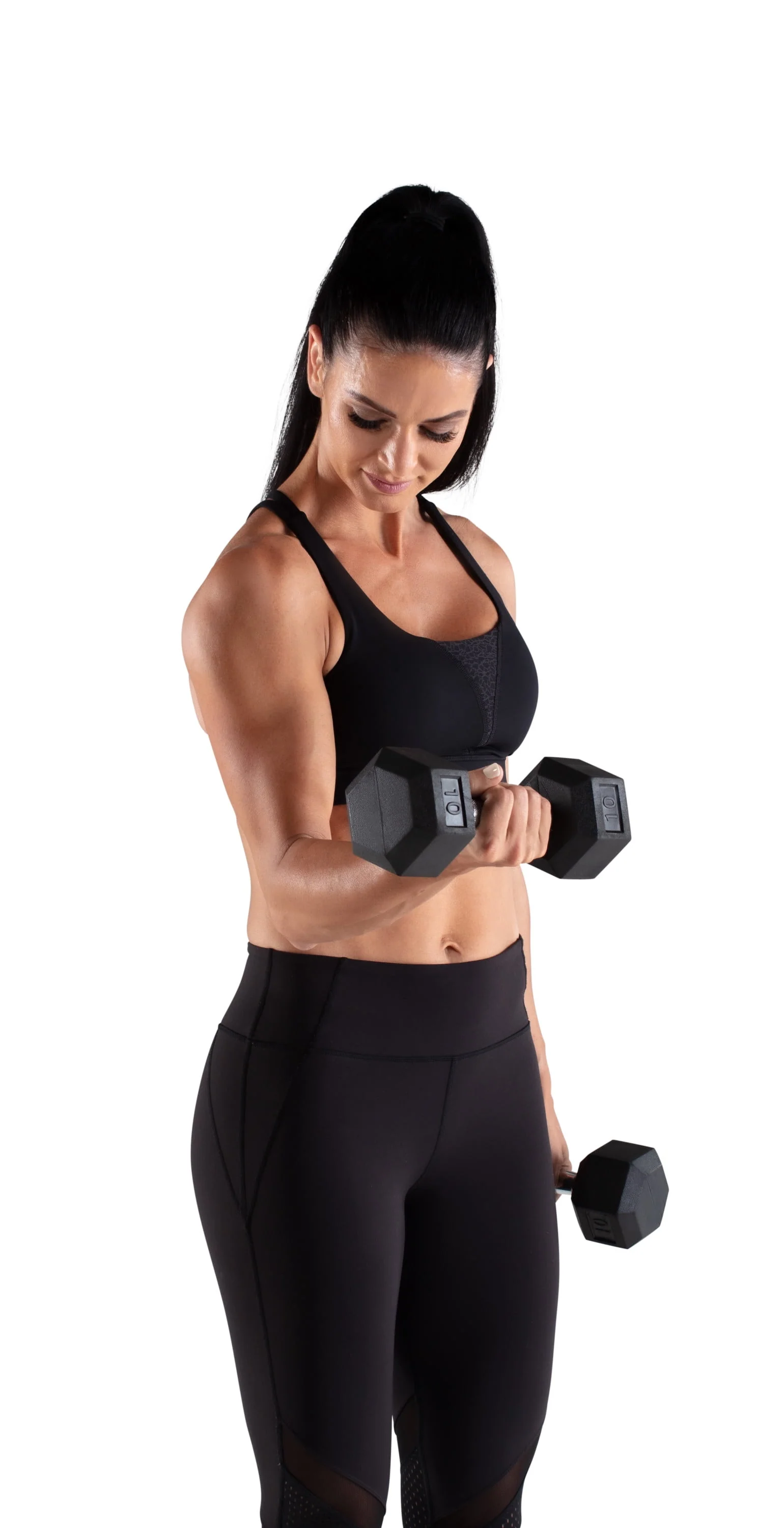 Weider, 25lb Rubber Hex Dumbbell, Single