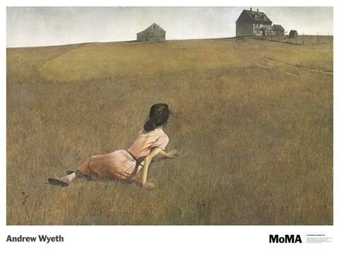 Christina&s World by Andrew Wyeth Barn Country Scene Realism Landscape Nature Print Poster 27x36