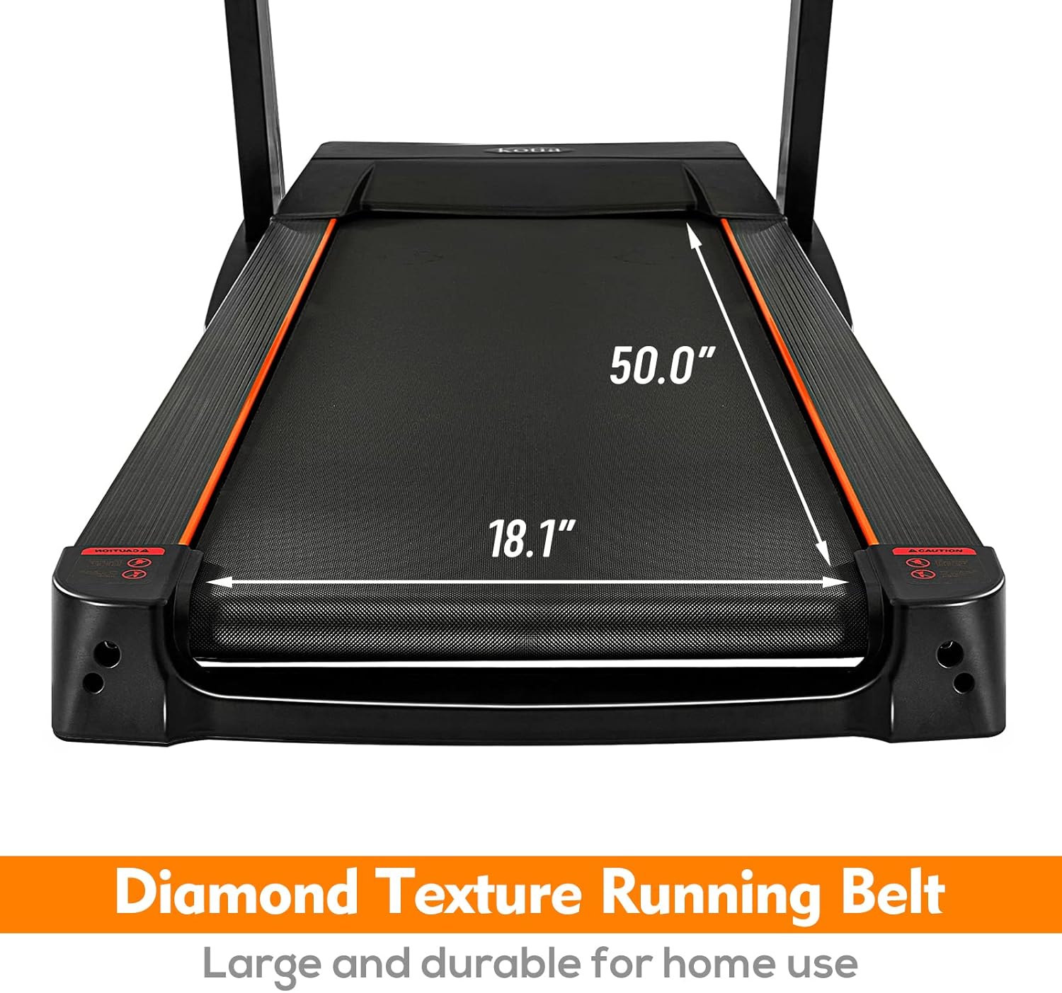 kotia Folding Treadmill 330 lb Capacity Electric Treadmill with 15 Levels Auto Incline and Large Running Area for Home Gym Workout (3.25HP Model TD1460)