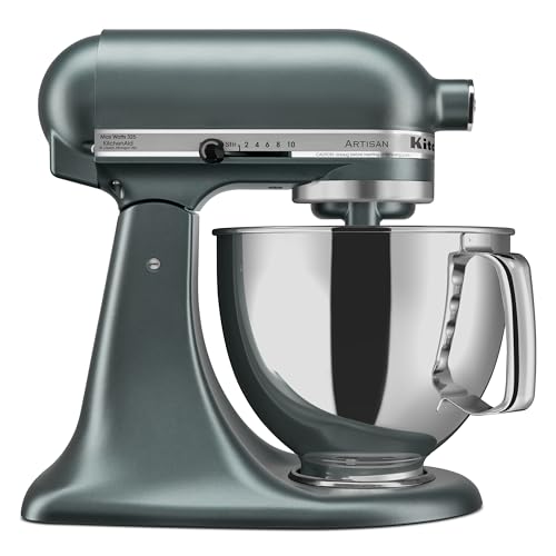 KitchenAid Artisan Series 5 Quart Tilt Head Stand Mixer with Pouring Shield KSM150PS, Removable bowl, Aqua Sky