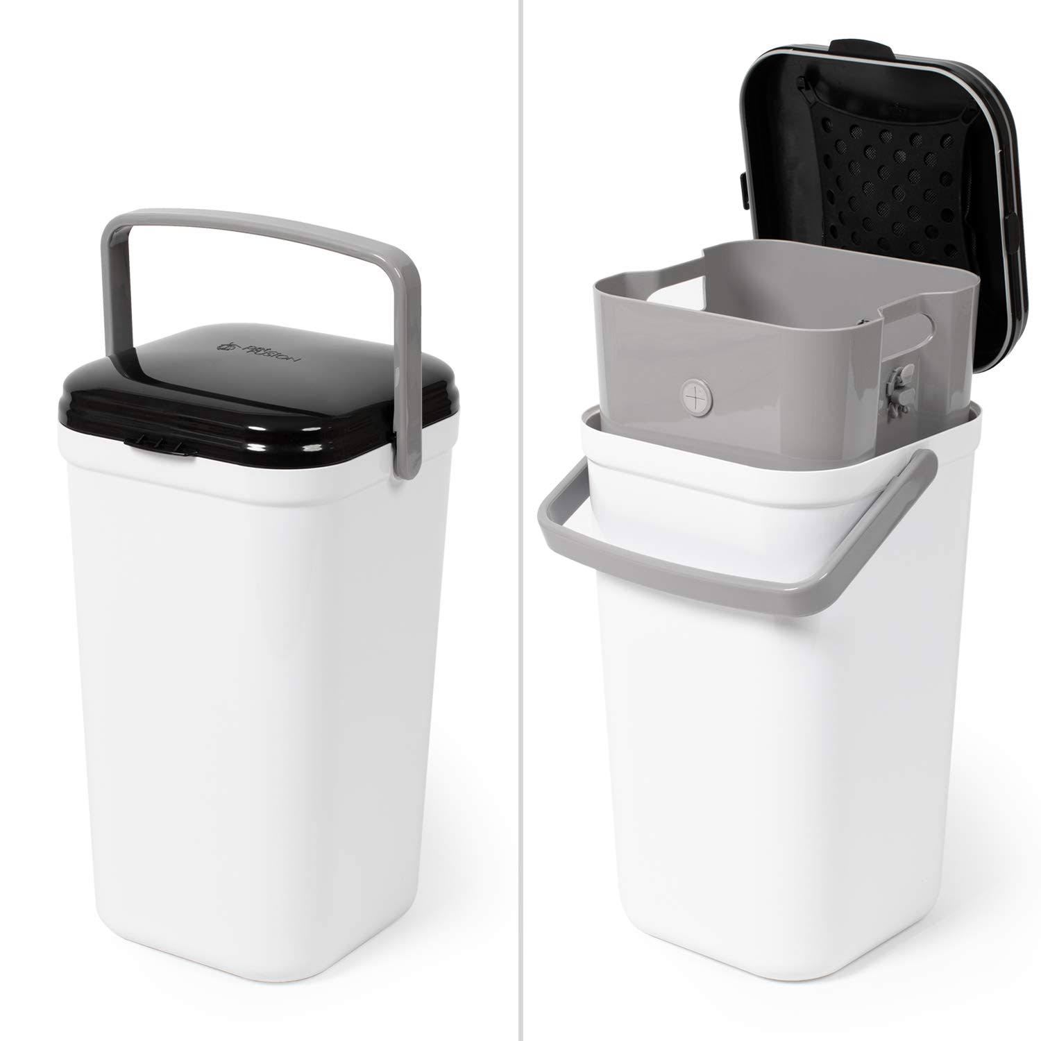 PetFusion Pf-lc1a Portable Cat Litter Disposal Locking Handle, Compli
