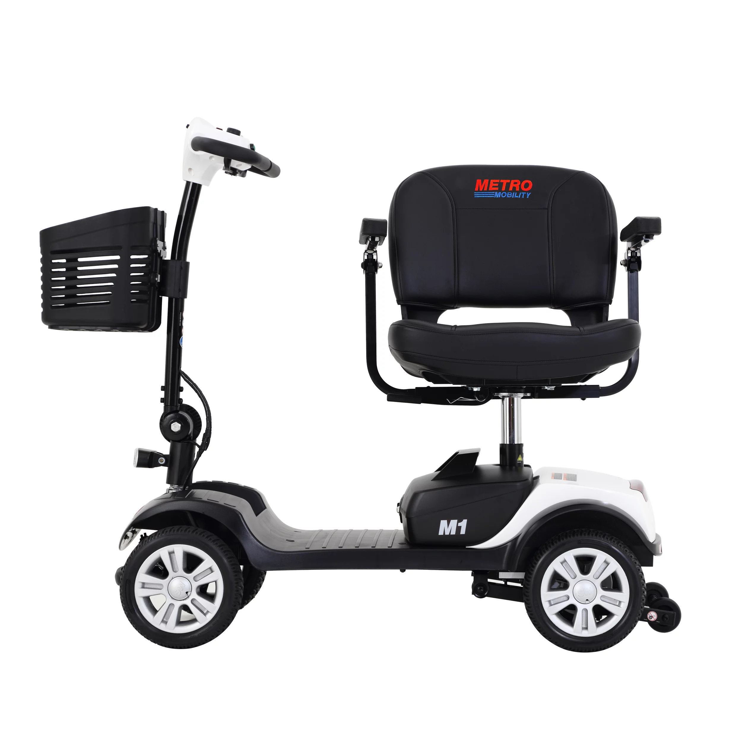 Travel Mobility Scooter, Heavy Duty Electric Scooters with 4 Anti-Tip Wheels, Compact Lightweight Mobility Scooters for Senior Adults Elderly, Foldable Mobility Scooter, Holds 300lbs, Purple