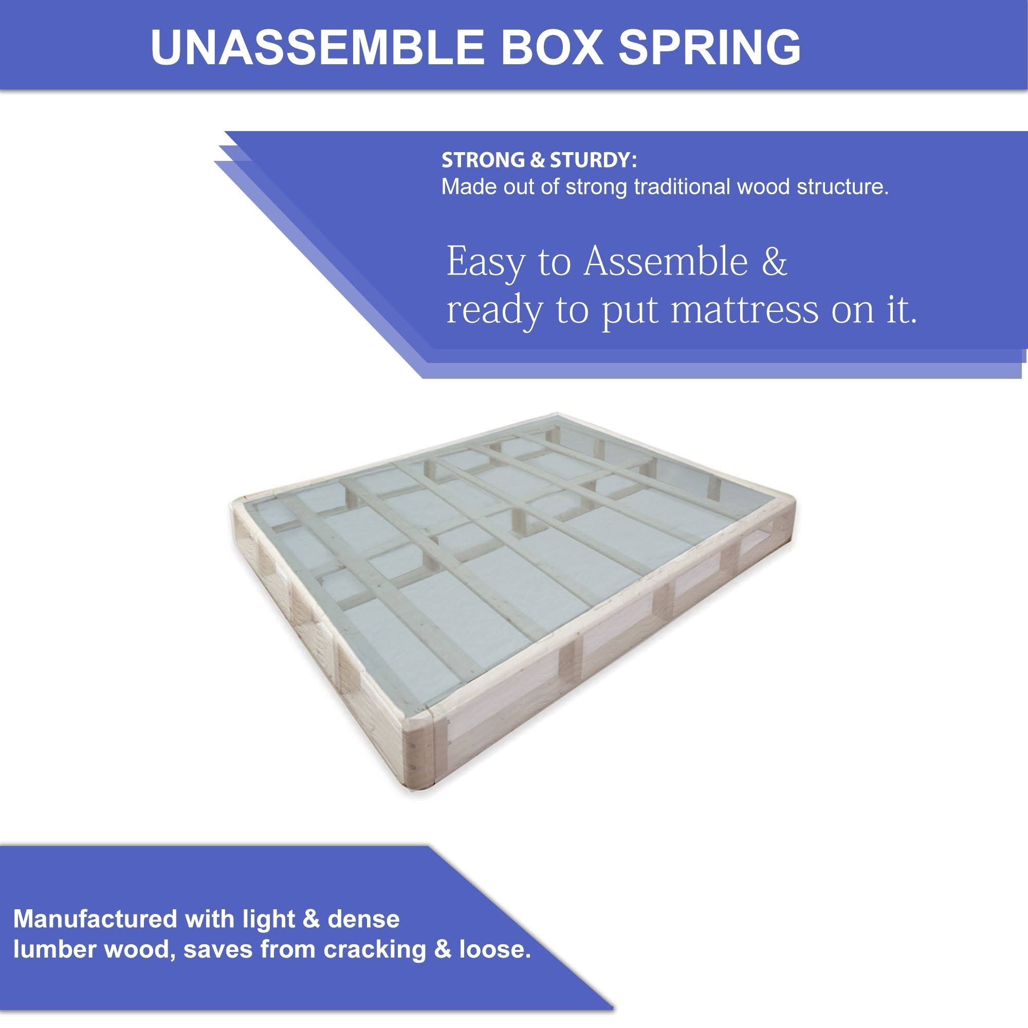 Wood 5-Inch Box Spring (Twin)