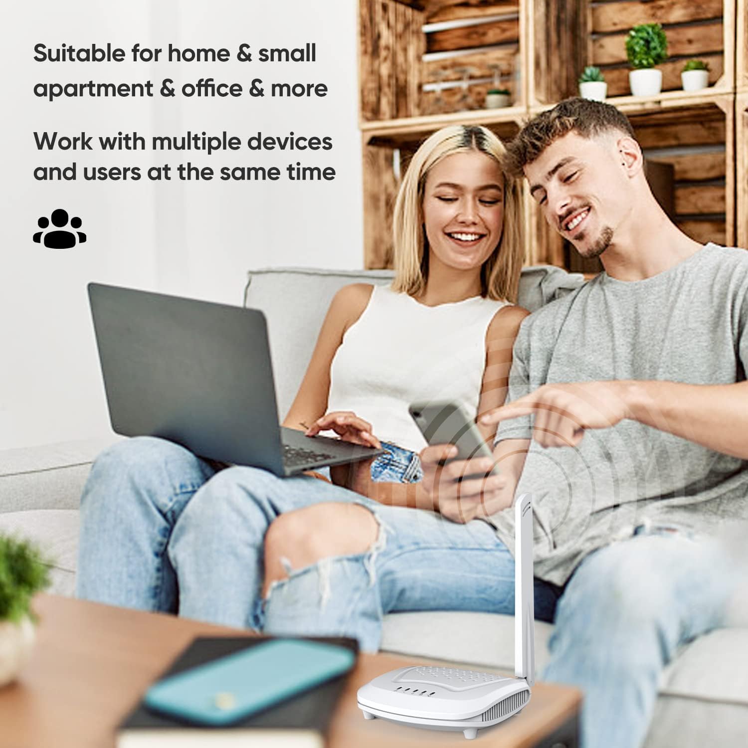 SolidRF Cell Phone Signal Booster for Home, Band 12/17/13/5/2/25 SOHOMAX Covarage Up to 2,000 sq ft, Cell Phone Signal Amplifier Suitable for Apartment/Cottage All U.S. Carriers FCC Approved