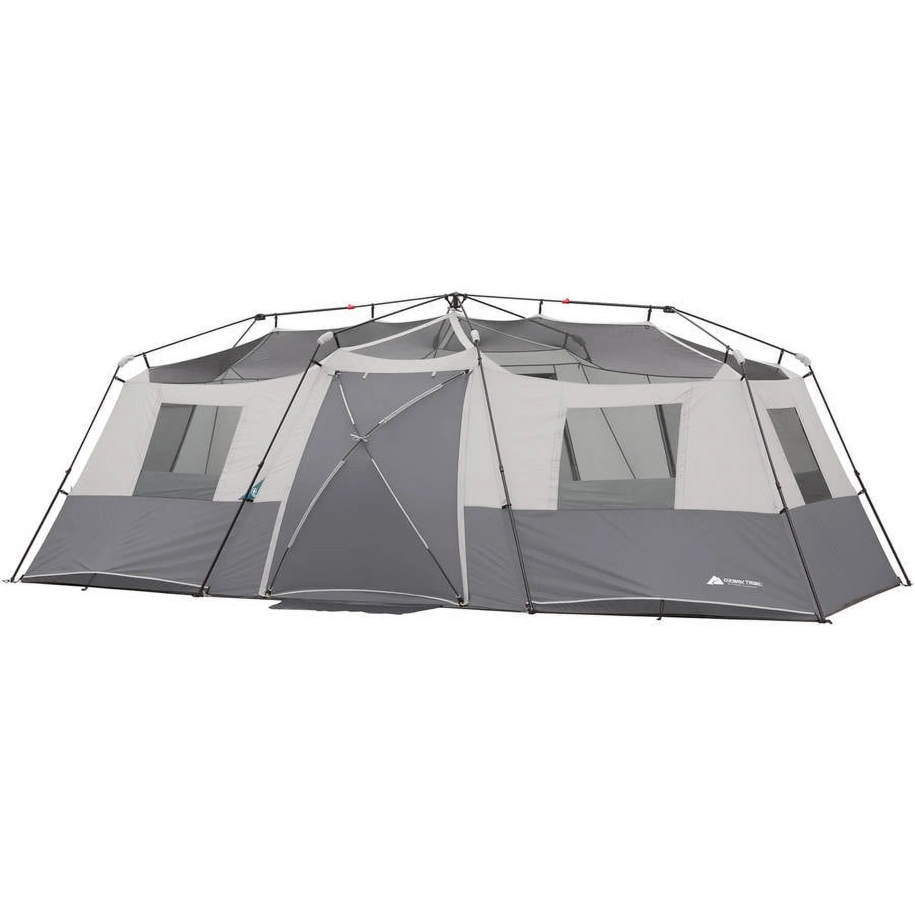 Ozark Trail 20' x 10' Instant Cabin Tent in Gray and Teal, Sleeps 12