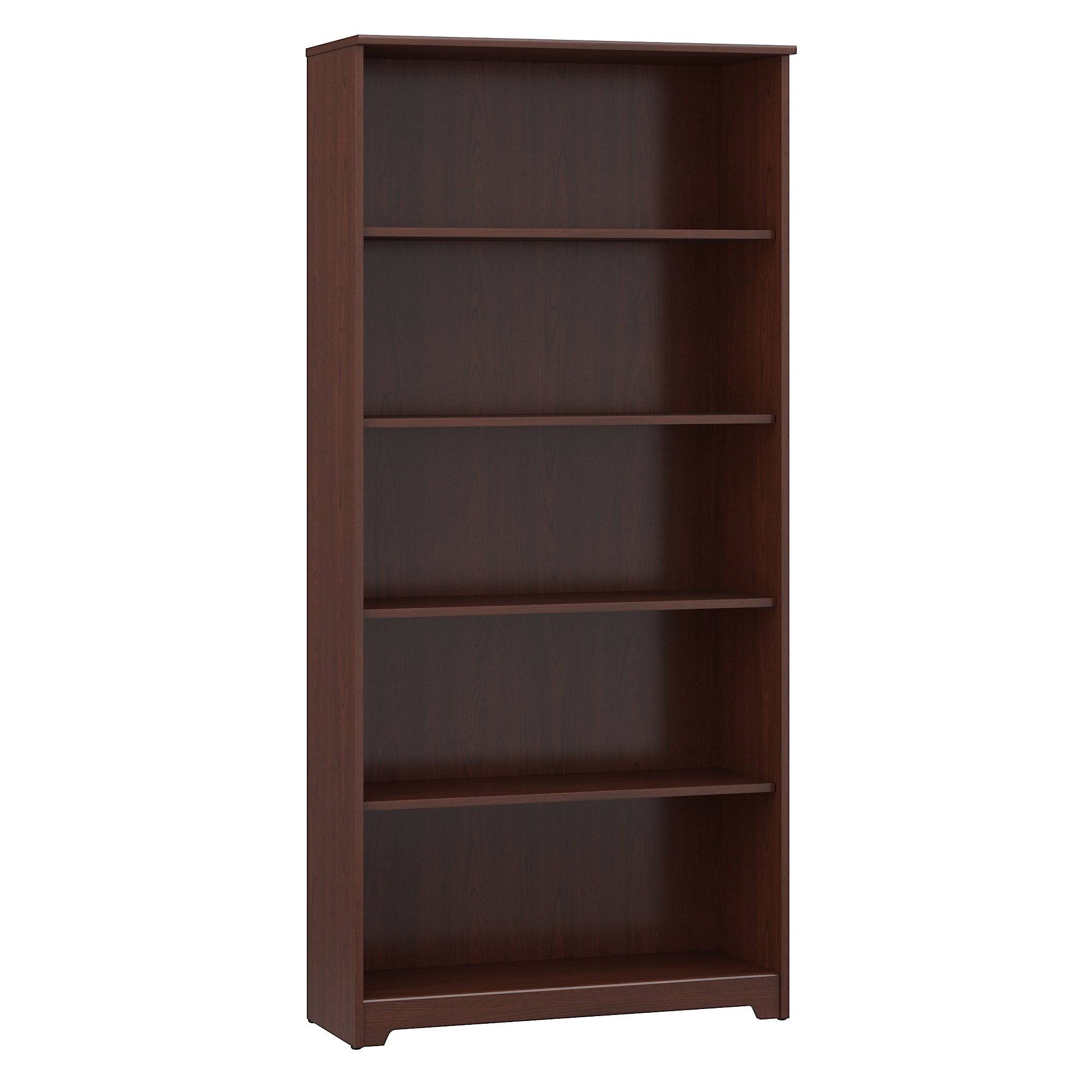 Bush Furniture Cabot 5 Shelf Bookcase - White