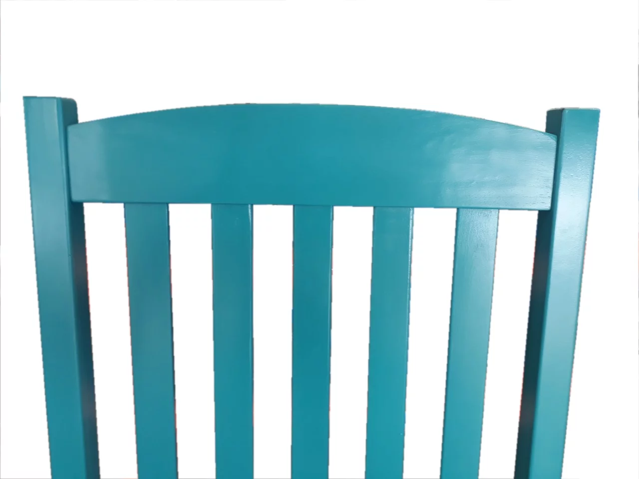 Mainstays Outdoor Wood Porch Rocking Chair, White Color, Weather Resistant Finish