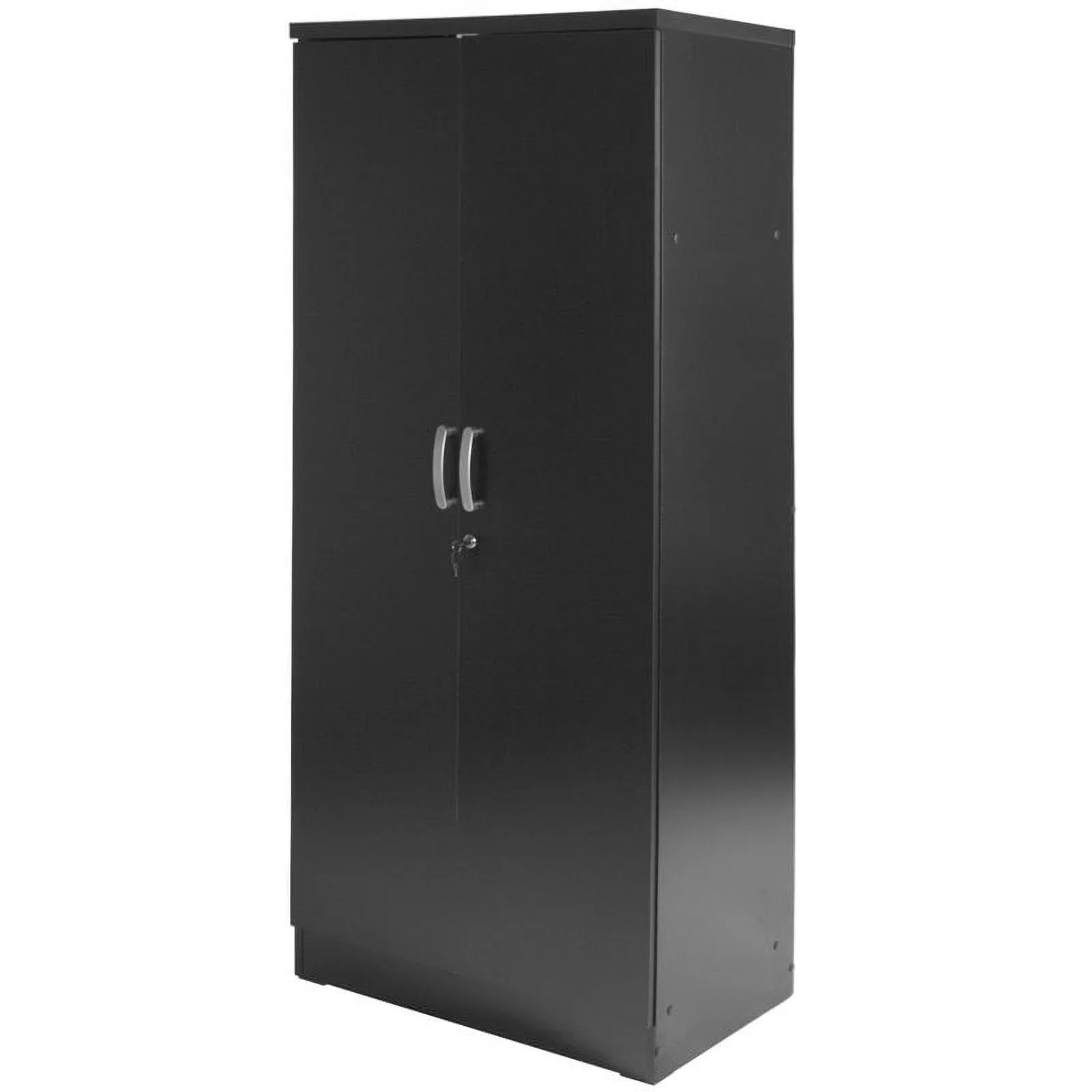 Home Square 3-Piece Set with Full Bed Armoire Wardrobe Cabinet and Nightstand