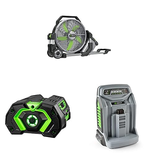 EGO Power+ FN1800 18-Inch 5 Speed 20MPH Portable Misting Fan