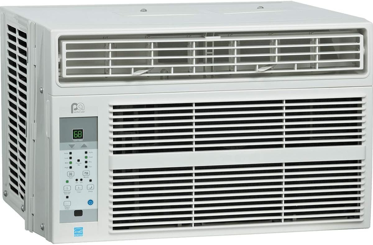 PerfectAire 8,000 BTU 115-Volt Energy Star Window Air Conditioner with Full-Function Remote, Installation Kit, 350 sq. ft.