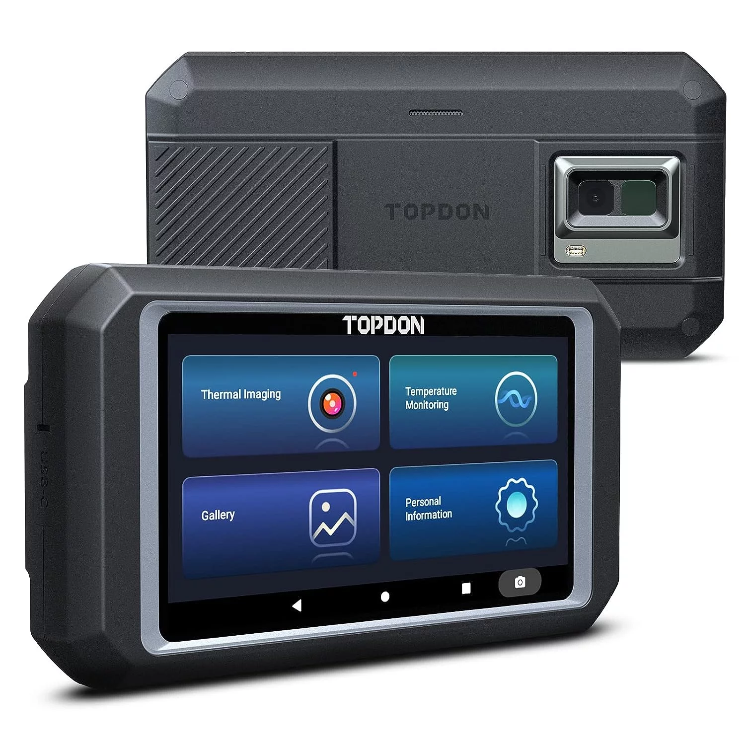 Thermal Imaging Camera TOPDON TC003 256x192 IR High Resolution Dual-Camera, 5" Touch Screen, -4°F~1022°F, Android 11.0 OS - Curated Treasures Market