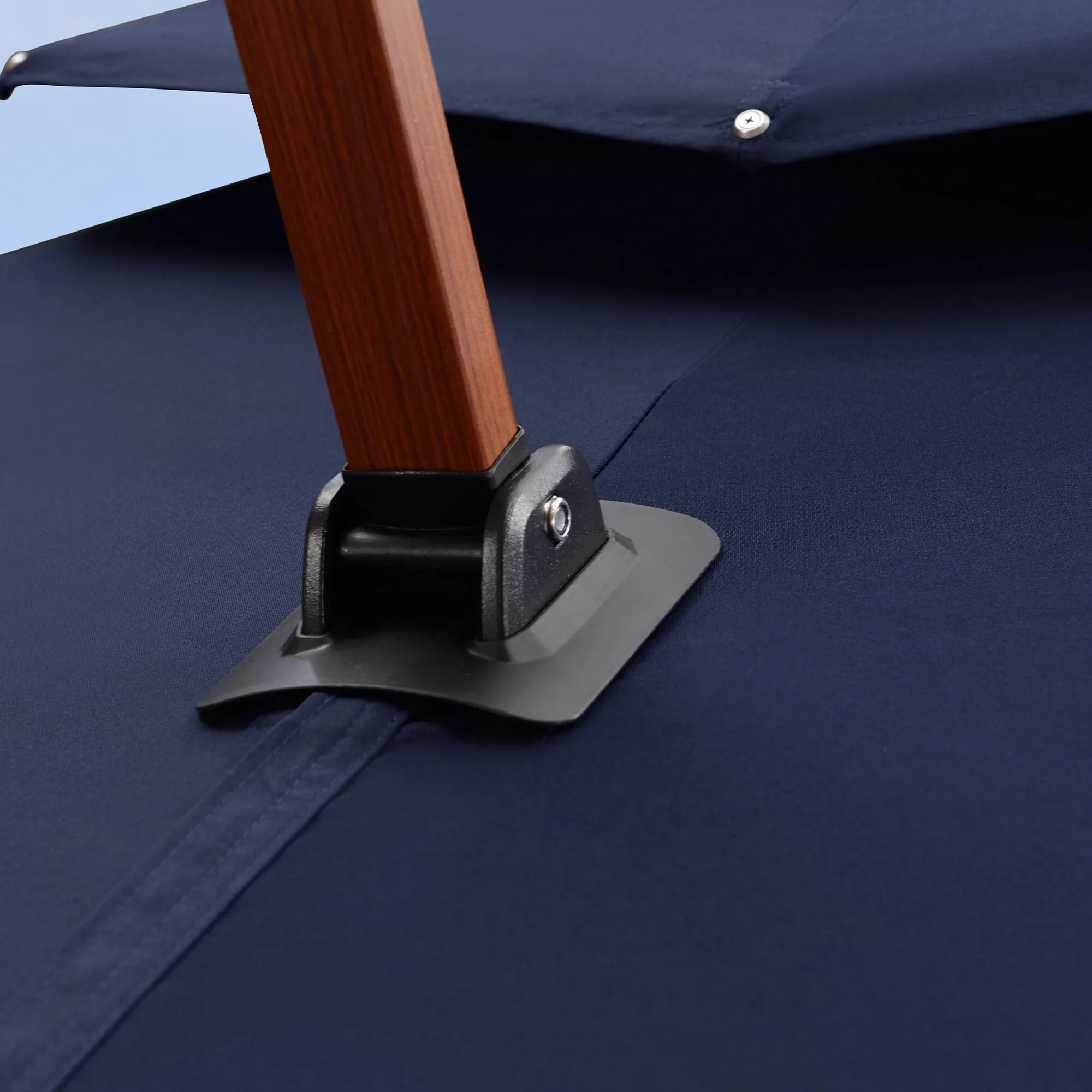 PURPLE LEAF 10ft Patio Umbrella Outdoor Square Umbrella Large Cantilever Umbrella Windproof Offset Umbrella Heavy Duty Sun Umbrella for Garden Deck Pool Patio, Navy Blue