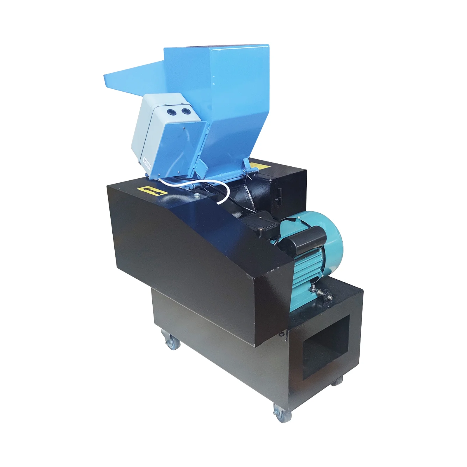 INTBUYING 220V Electric Plastic Shredder Recycling Disintegrator for Plastic Rubber Wood Grain